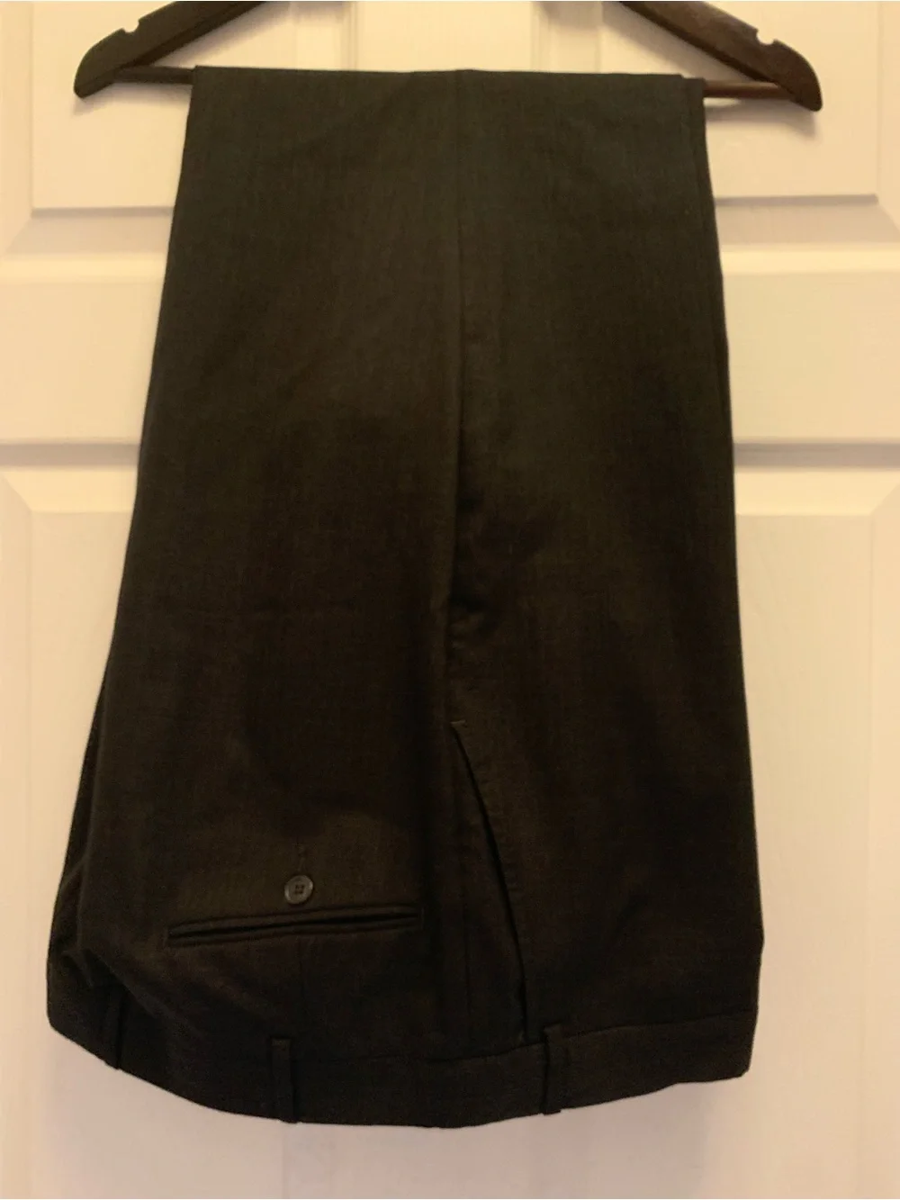 Men’s Stafford 2-Piece Wool Suit Dark Gray Size 52
